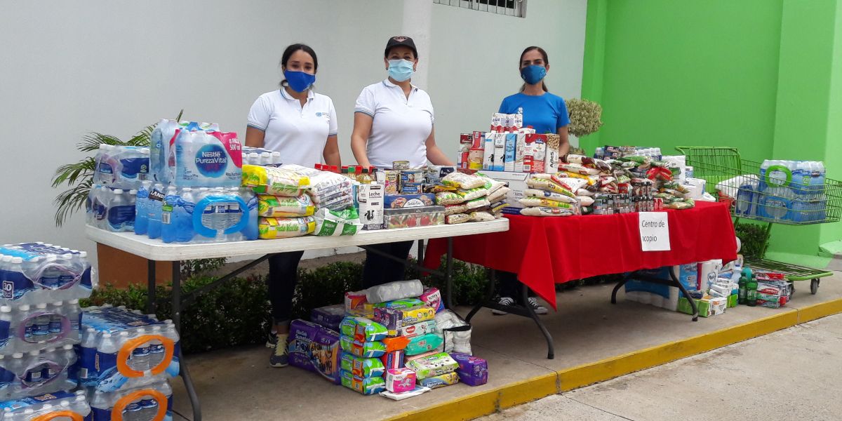 Acopio de donaciones para damnificados por el huracán Nora